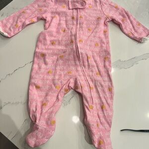 Juicy Couture Pink Baby Onesie